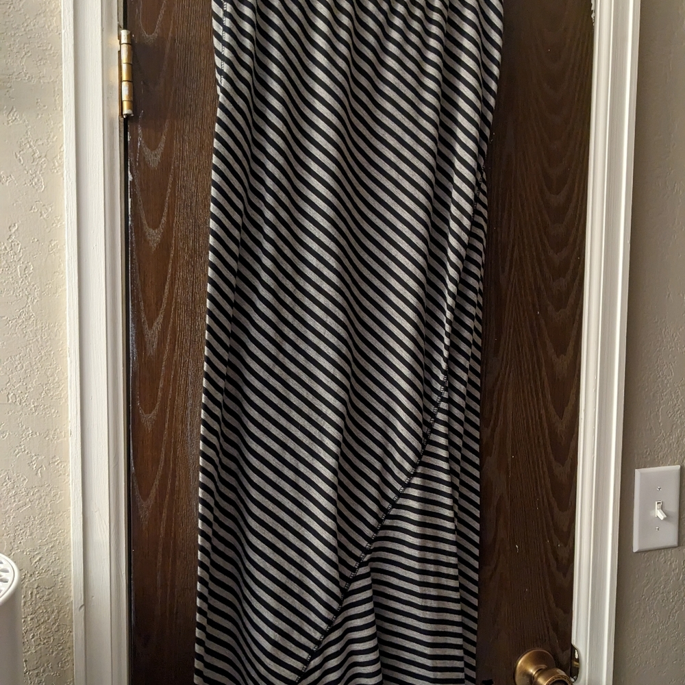Striped maxi skirt